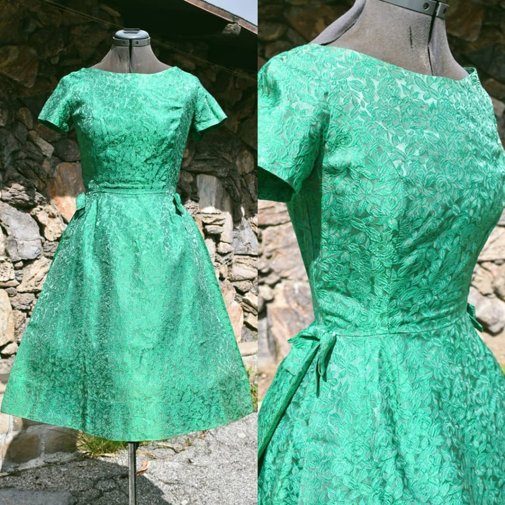 Vintage size small fit and flare dress
